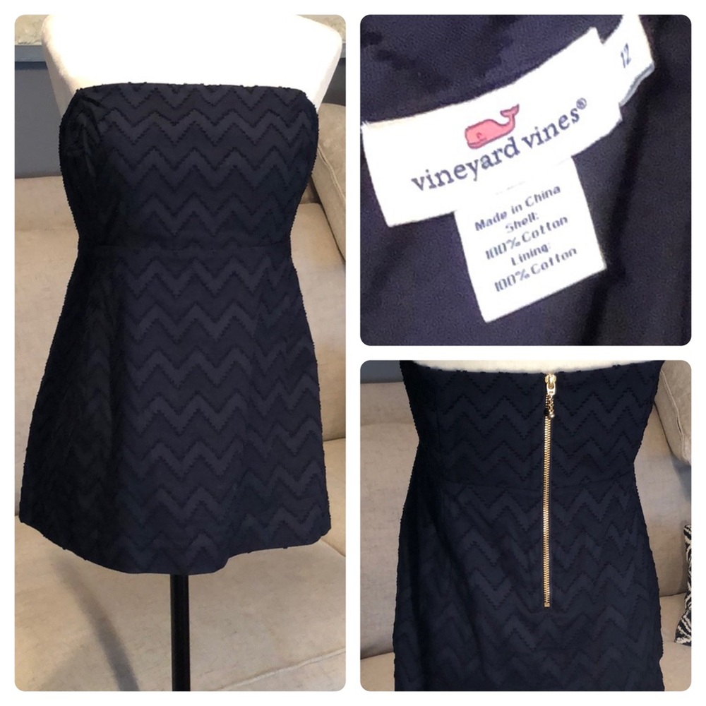 Vineyard Vines strapless top bustier navy
